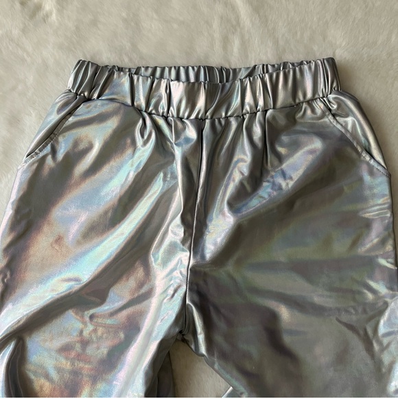 Silver Metallic Joggers - Picture 5 of 7